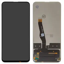 Дисплей для Huawei P Smart Z, чорний, без рамки, Оригінал (переклеєне скло)