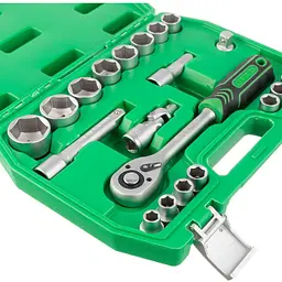 Набір торцевих головок із тріскачкою Intertool ET-6021SP 21шт [98818] - мініатюра 5