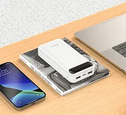 Універсальна мобільна батарея Borofone BJ14A Freeway 20000mAh (Білий) - мініатюра 5