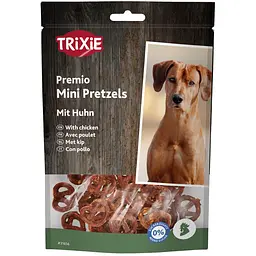 Ласощі Trixie Mini Pretzels для собак крендель з куркою 100 г (арт.31656)