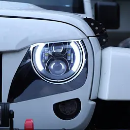 Додаткова LED фара 60 W 10-30V Bi-Led DRL фари 7 дюймів ДХО Ангельські очі 1 шт. (3583) - мініатюра 4