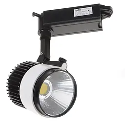 Світильник трековий поворотний LED 405/20W NW COB WH/BK Brille 32-285