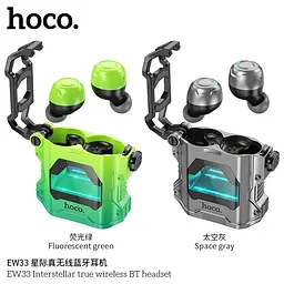 Навушники Hoco EW33 Interstellar true wireless BT headset | BT5.3, 25/300mAh, 3.5h | grey - мініатюра 4