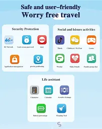 Дитячий смарт-годинник Wonlex KT42 годинник-телефон з відеодзвінком GPS WI-FI і SIM-картою Black (19141) - мініатюра 4
