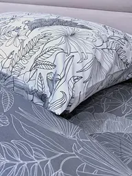 Комплект постільної білизни Ecotton полуторний 150х215 см сатин двосторонній білий (рис. 24312) (24929) - мініатюра 3