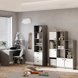 Письмовий стіл Open shelf 750х1200х550 мм Сірий - мініатюра 2