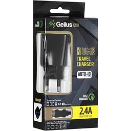 Мережевий зарядний пристрій Gelius Pro Edition Auto ID 2USB 2.4 A Black з кабелем XiaomicroUSB - мініатюра 4