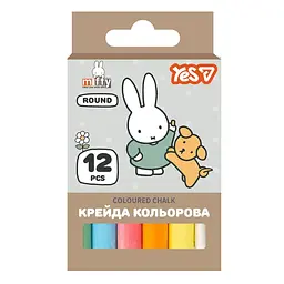 Крейда кольор. "Yes" №400564 12шт круг. Miffy - мініатюра 1