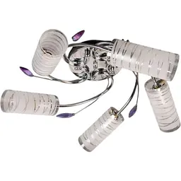 Люстра стельова Brille класична E14 60W CH (LK-173C/5)