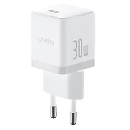 Зарядний пристрій Baseus Palm Fast Charger 1C 30W EU moon white (P10111605213-00)