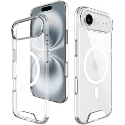 Чохол TPU Space Case with MagSafe для Apple iPhone 17 Air (6.5) Прозорий - мініатюра 4