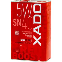 Моторна олива XADO 5W-40 SN Red Boost синтетична 4 л - мініатюра 2
