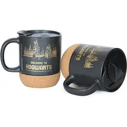 Кухоль керамічний Warner Bros. Harry Potter Hogwarts з кришкою та підставкою 340 мл чорний (55001785) - мініатюра 8