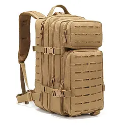 Тактичний похідний рюкзак Solve на 20 л Laser Cut MOLLE Койот KT6003205