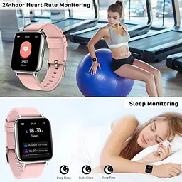 Розумний смарт-годинник Nerunsa Smart Watch Android iOS рожевий - мініатюра 4