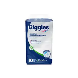 Пелюшки для малюків Giggles 60х90 см 10 шт (8680131202027)