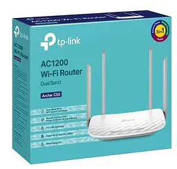 Роутер TP-Link Archer C50 AC1100 White 802.11ac (Archer C50_2) - мініатюра 4