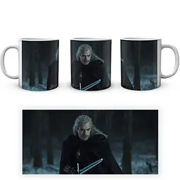 Кухоль GeekLand The Witcher Відьмак Геральт TW 002.012 330 мл білий - мініатюра 4