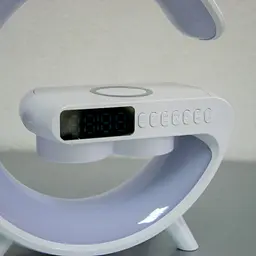 Настільний смарт нічник RGB світильник з бездротовою зарядкою Bluetooth колонка G11 15W BT - мініатюра 4