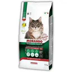 Сухий корм для котів Morando Tradizioni з яловичиною та свининою 1.5 кг