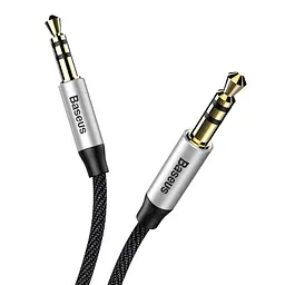 Кабель Baseus Yiven AUX Cable M30 1M Silver + Black