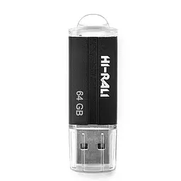 Флеш накопичувач USB 64Gb Hi-Rali Corsair, чорний, USB 2.0 (HI-64GBCORBK)
