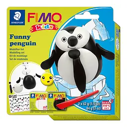 Набір Fimo Kids «Пінгвінчик» 2 кол.*42 г Fimo - мініатюра 1