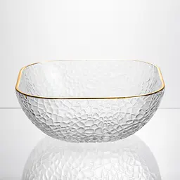 Набір салатниць Golden 7 штук 1.5 л/0.2 л із золотою окантовкою Yiwu HP-34-43 - мініатюра 6