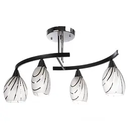 Люстра стельова Brille класична E14 40W CH+W (LK-247C/4)