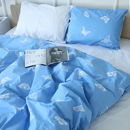 Простирадло MirSon Бязь 17-4752 Butterflies 220x240 см біле (2200008934477) - мініатюра 2
