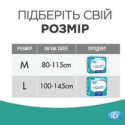 Підгузки-трусики для дорослих iD Diapers-Pants for adults ³D Plus M 30 шт. - мініатюра 6
