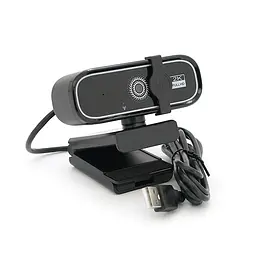 Вебкамера з гарнітурою Q1, 720p, автофокус, пласт. корпус, Black/Silver, Q100