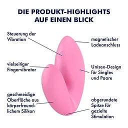 Вібратор на палець Satisfyer Love Riot 6 см рожевий - мініатюра 5