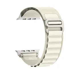 Ремінець для Apple Watch 49/46/45/44/42 (Series 1-3), бежевий, Alpine Loop Alpina Band, тканинний поліестеровий ремінець для смарт-годин, дихаючий, для активного відпочинку та спорту, ArmorStandart (ARM64975)