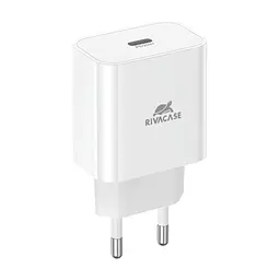 Зарядний пристрій RivaCase 1xUSB Type-C PD 20 Вт white (PS4101 W00 (White))