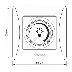Світлорегулятор Videx BINERA LED 200Вт кремовий (VF-BNDML200-CR) - мініатюра 5