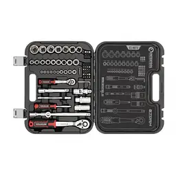 Набір інструментів 73 од. Storm, 1/2", 1/4", Cr-V Intertool ET-8073 - мініатюра 2
