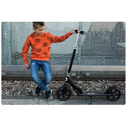Самокат Lionelo Luca Black/Graphite, чорно-графітовий (LO-LUCA BLACK/ GRAPHITE) - мініатюра 7