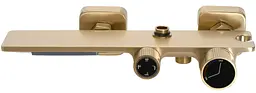 Душова система Rea Helix brushed gold з виливом REA-P6621, Золотий - мініатюра 7