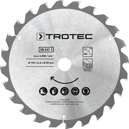 Диск пиляльний Trotec HW24 Wood 3 шт 190х20х2,2 - мініатюра 3
