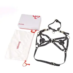 Портупея на груди Lockink Sevanda Queen Chest Harness With Removable Bra - мініатюра 9