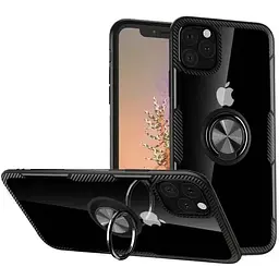 Чехол Primolux Ring Magnetic Stand для Apple iPhone 11 Pro Black - мініатюра 2