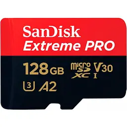 Карта пам'яті SanDisk microSDXC 128GB UHS-I Extreme Pro U3 V30 A2 + SD Adapter (SDSQXCD-128G-GN6MA) [100891] - мініатюра 7