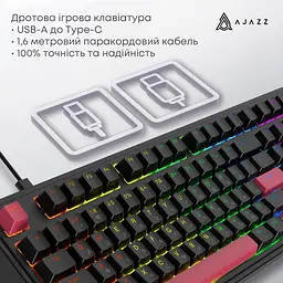 Клавіатура Ajazz AK980 Red Switch USB UA Black (AK980-R-BR) [156874] - мініатюра 7