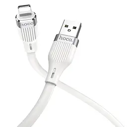 USB Cable Hoco U72 Forest Silicone Lightning White 1.2m - мініатюра 2
