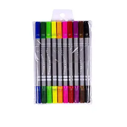 Дитячі фломастери Двосторонній COLOR-IT 108-10F 10 кольорів - мініатюра 4