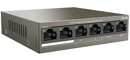 Комутатор Tenda TEF1106P-4-63W 4xFE PoE, 2xFE Uplink (TEF1106P-4-63W) - мініатюра 2