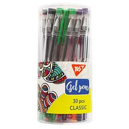 Гелеві ручки YES 15 кол. 420429 Classic тубус (30/150/600)