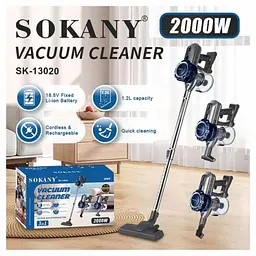 Вертикальний пилосос 3 в 1 потужний бездротовий XPRO SK-13020 (45277-Sk-13020_2528) - мініатюра 6