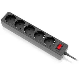Мережевий фільтр живлення REAL-EL RS-Protect 505, 1.8m, black (EL122300044) - мініатюра 4